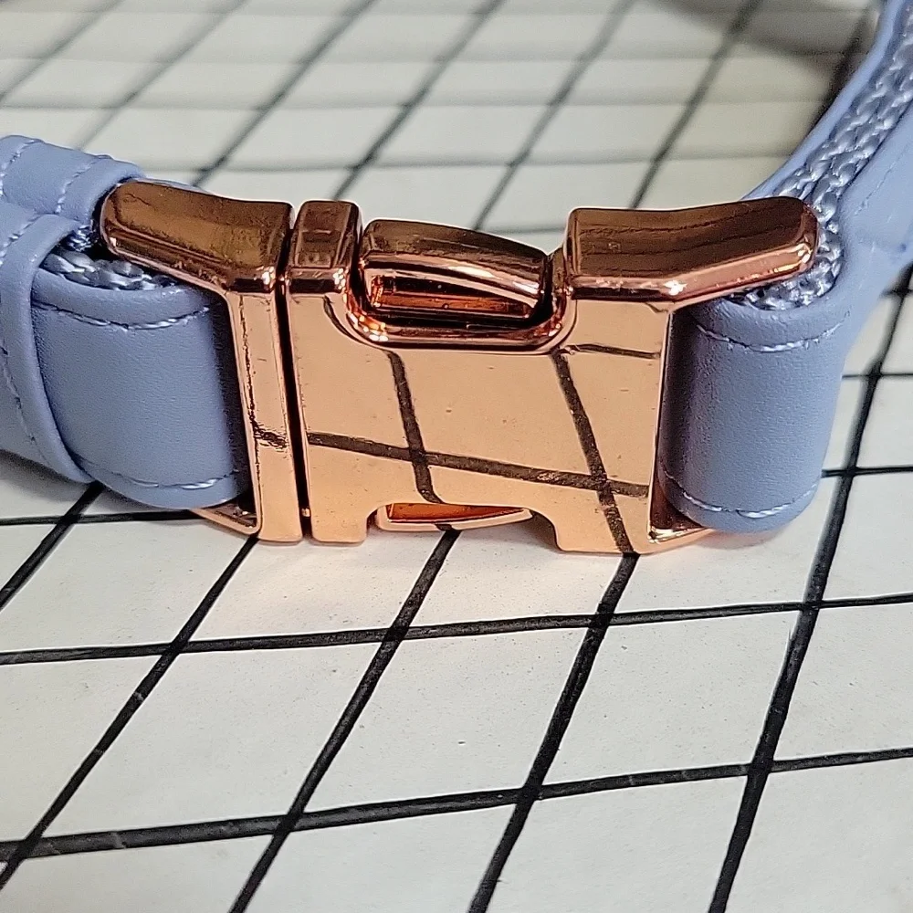 NWOT- Adjustable Leather Bow Tie Dog Collar